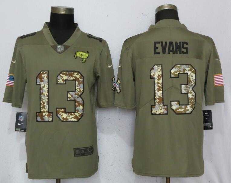 Nike Buccaneers 13 Mike Evans Olive Camo Salute To Service Limited Jersey,We sell and wholesale Nike Buccaneers 13 Mike Evans Olive Camo Salute To Service Limited Jersey on line form chian!